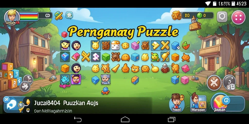 Tampilan gameplay menarik di JURAGAN404 dengan teka-teki menantang.