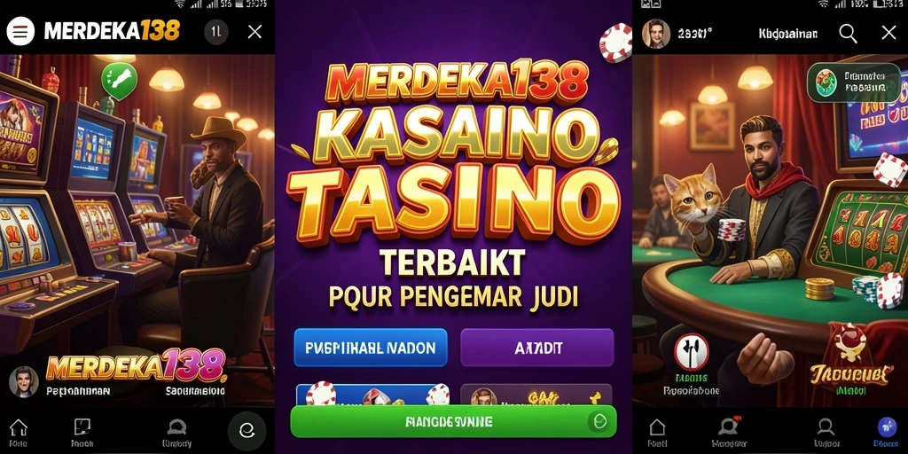 Tampilan utama gameplay MERDEKA138 dengan berbagai pilihan permainan kasino.