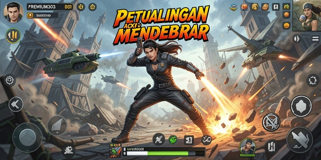 Tampilan gameplay PREMIUM303 yang mendebarkan dan menantang.